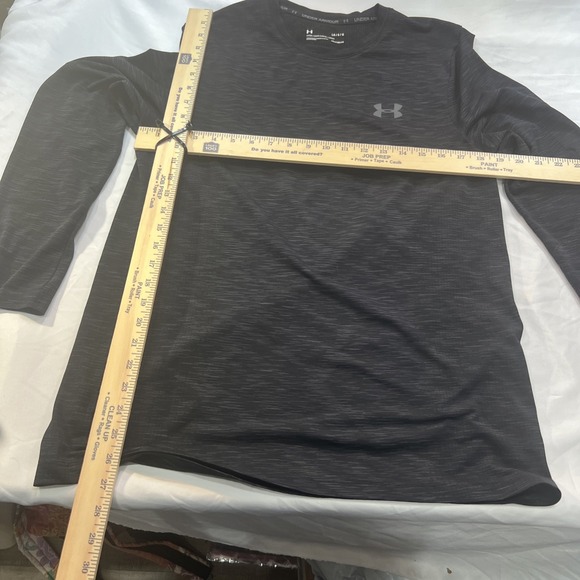 Under Armor Men's UA ColdGear® Armour Fitted Crew Shirt Long Sleeve Tee Black492 - Picture 5 of 6